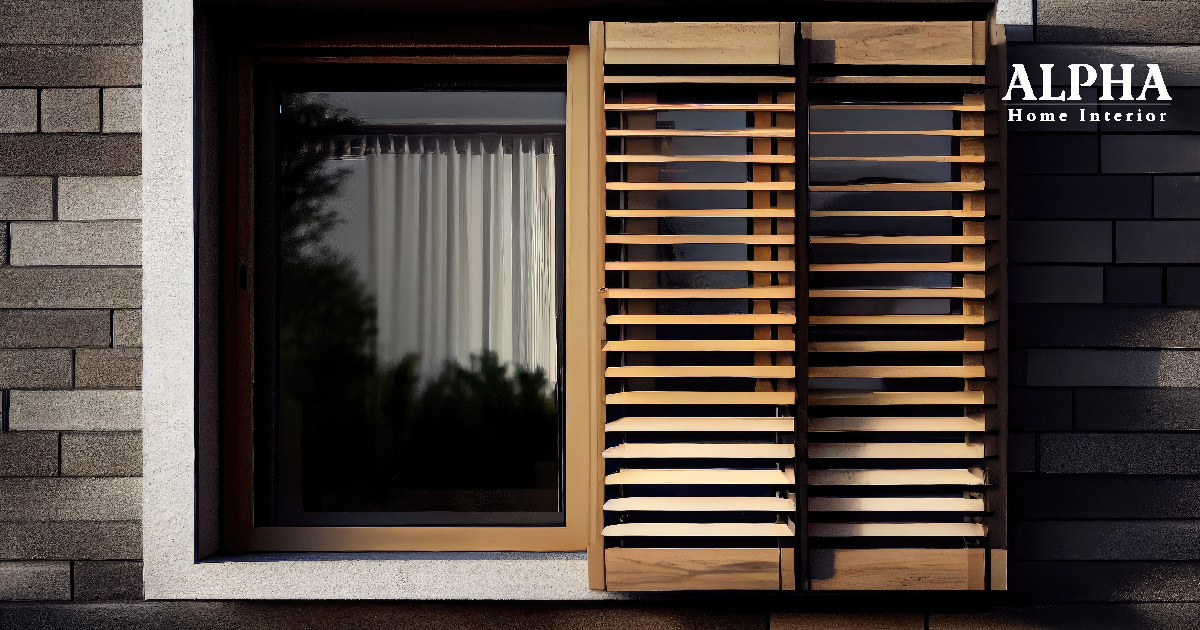 wooden shutters